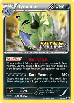 Tyranitar #XY130, Fates Collide
