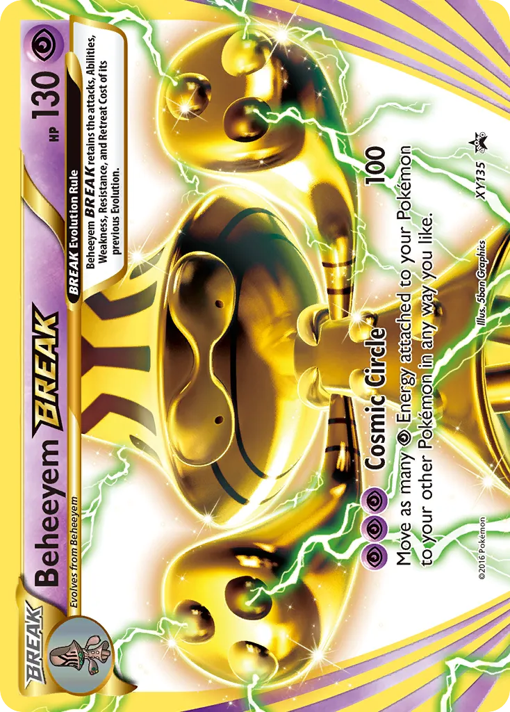 Beheeyem BREAK #XY135, XY Black Star Promos Break Evolution Box