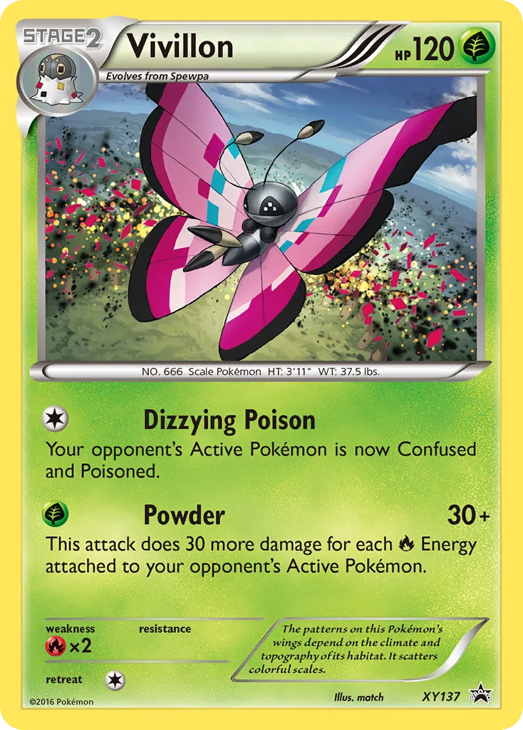 Vivillon #XY137, XY Black Star Promos