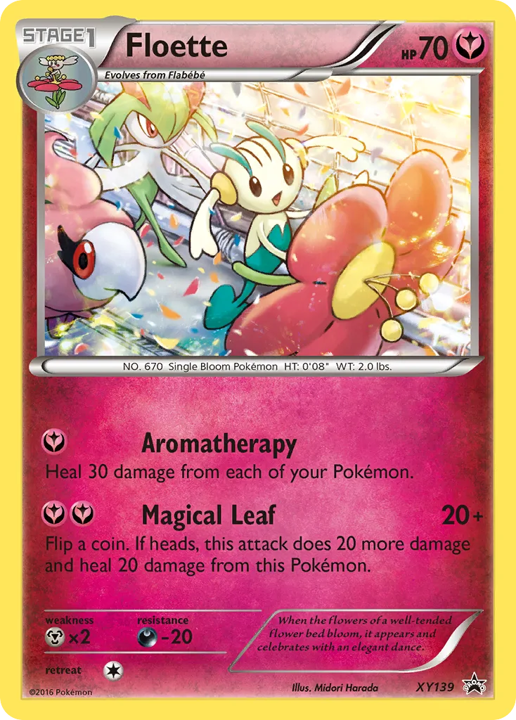 Floette #XY139, XY Black Star Promos Steam Siege Blisters