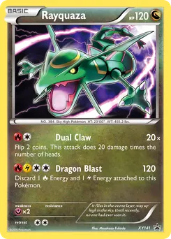Rayquaza #XY141, Steam Siege Blisters