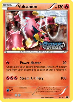 Volcanion #XY145, Steam Siege
