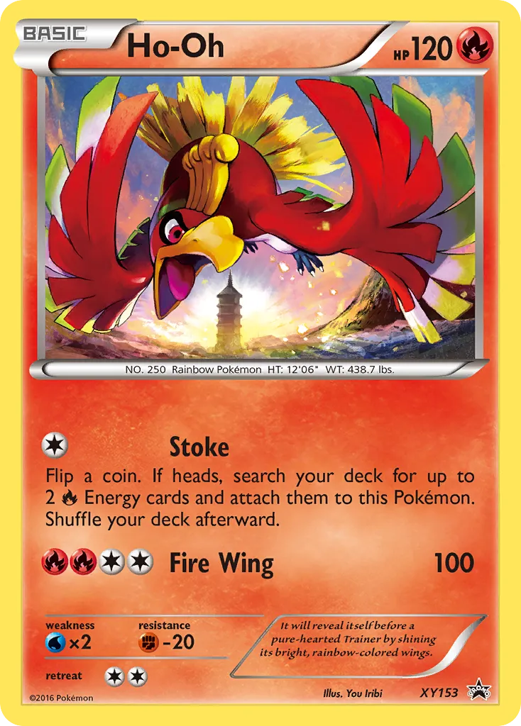 Ho-Oh #XY153, XY Black Star Promos Break Evolution Box