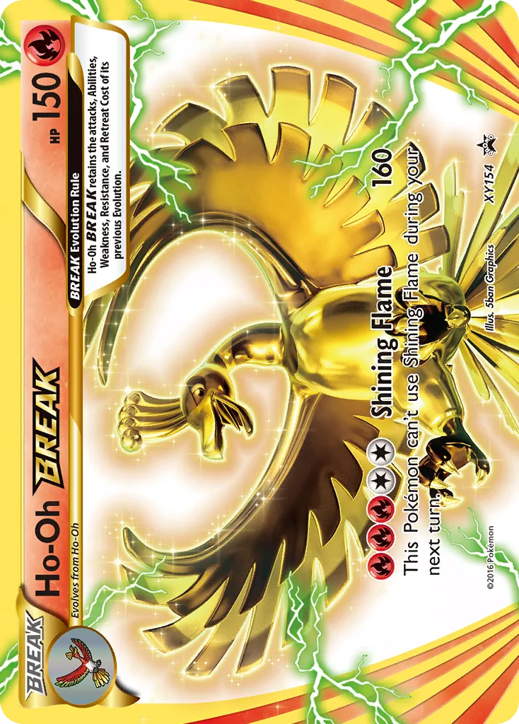 Ho-Oh BREAK #XY154, XY Black Star Promos Break Evolution Box