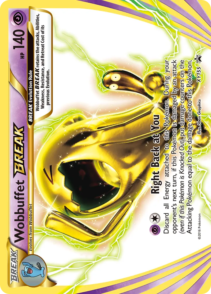 Wobbuffet BREAK #XY155, XY Black Star Promos Break Evolution Box