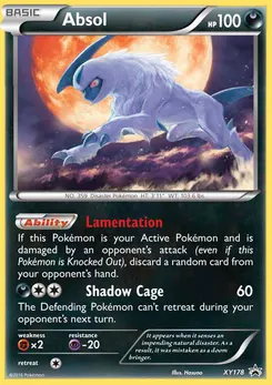 Absol #XY178, Alola Collector's Pin 2 Pack Blister