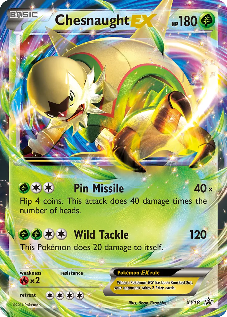 Chesnaught-EX #XY18, XY Black Star Promos