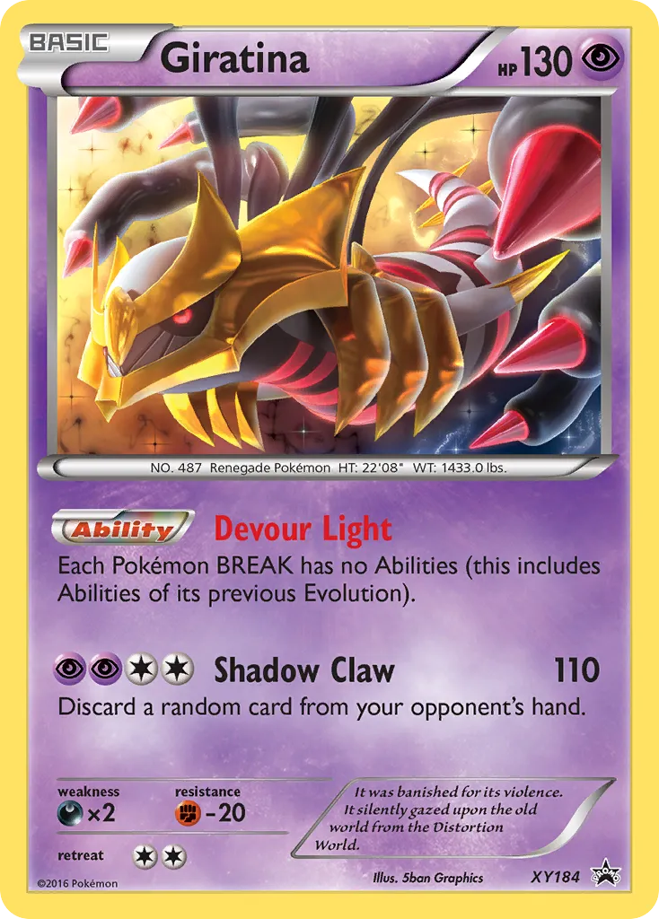 Giratina #XY184, XY Black Star Promos Giratina Three Pack