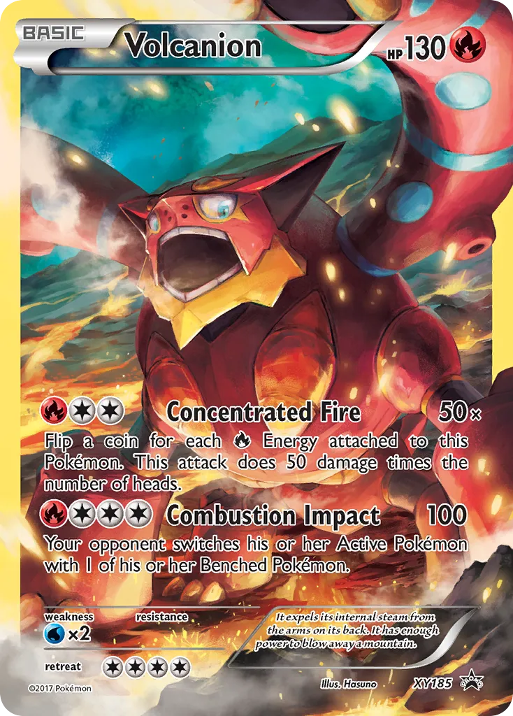 Volcanion #XY185, XY Black Star Promos Volcanion Mythical Collection