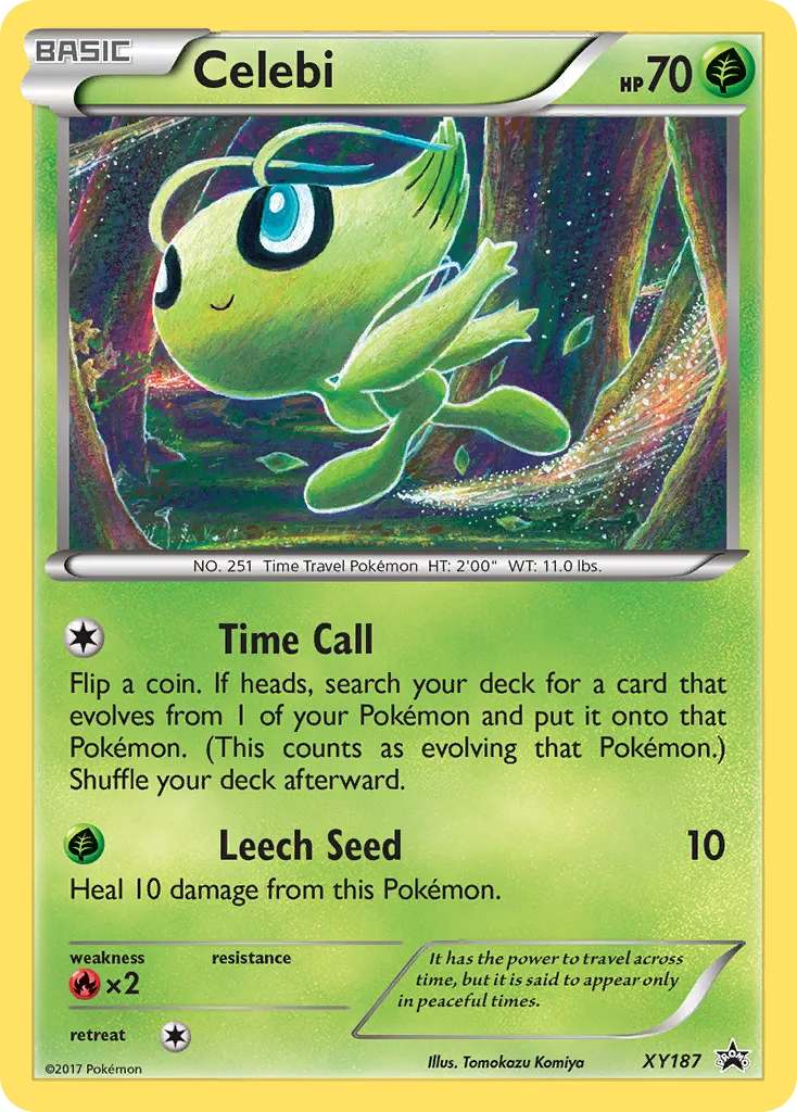 Celebi #XY187, XY Black Star Promos Volcanion Mythical Collection