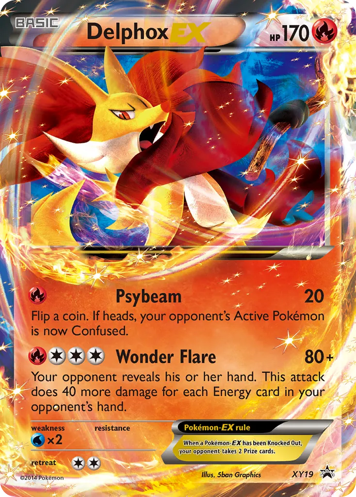 Delphox-EX #XY19, XY Black Star Promos