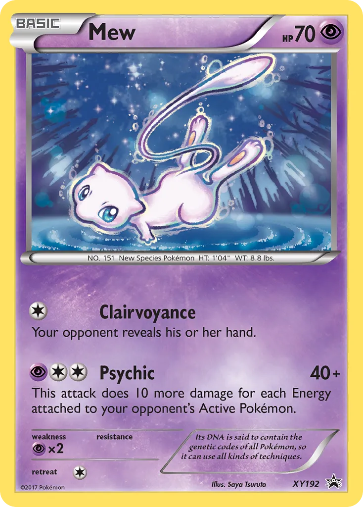 Mew #XY192, XY Black Star Promos Magearna Mythical Collection