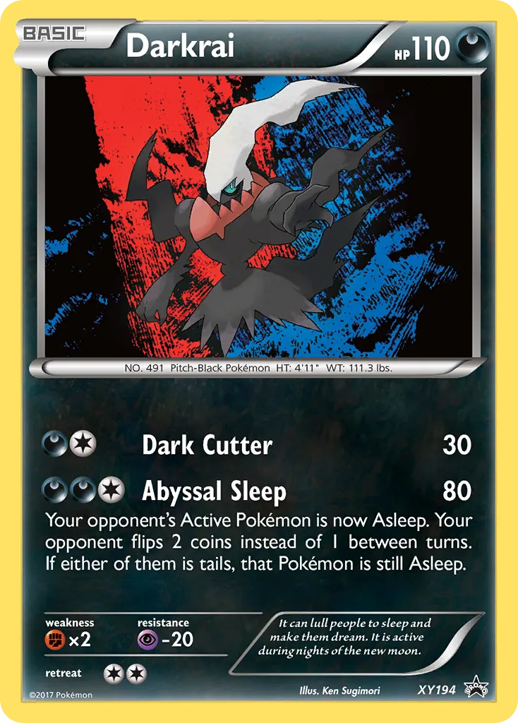 Darkrai #XY194, XY Black Star Promos Volcanion Mythical Collection