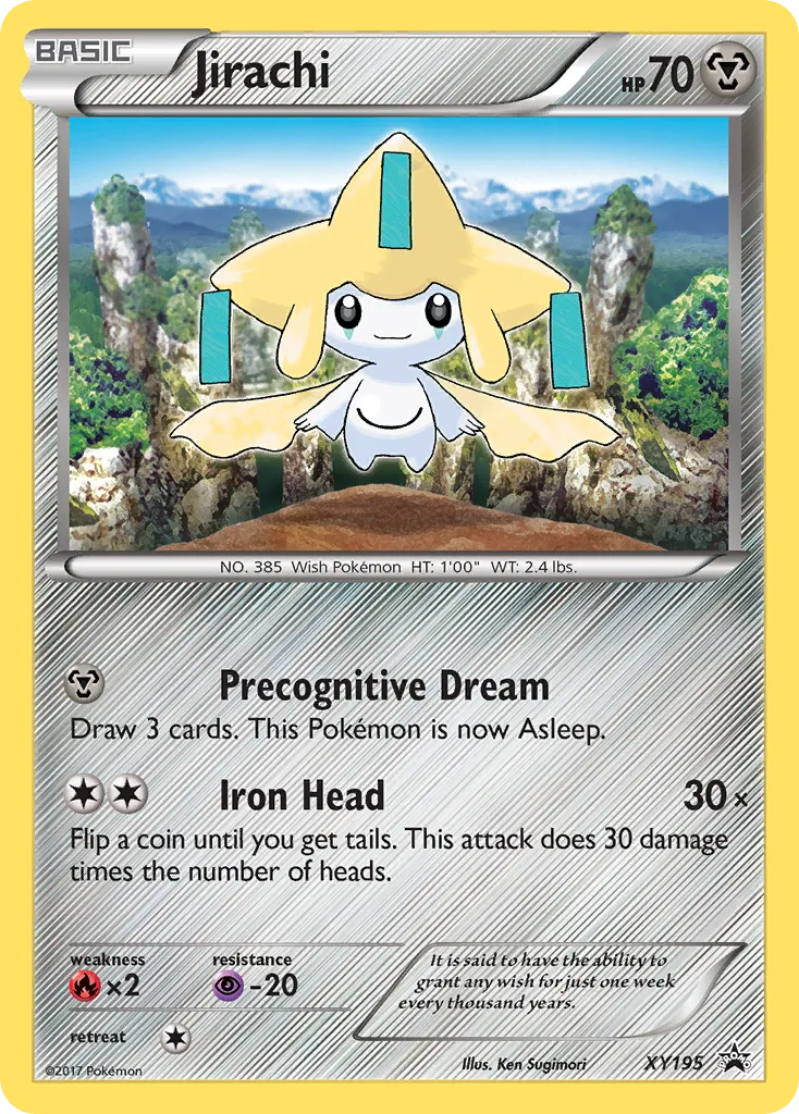 Jirachi #XY195, XY Black Star Promos Volcanion Mythical Collection