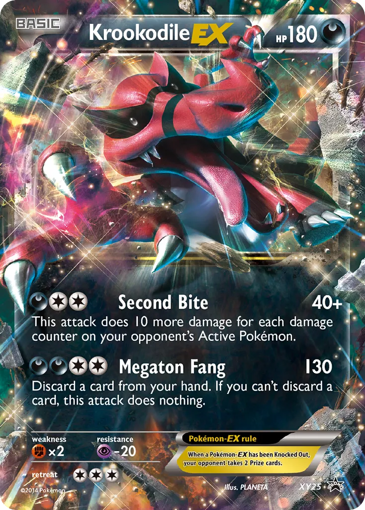 Krookodile-EX #XY25, XY Black Star Promos