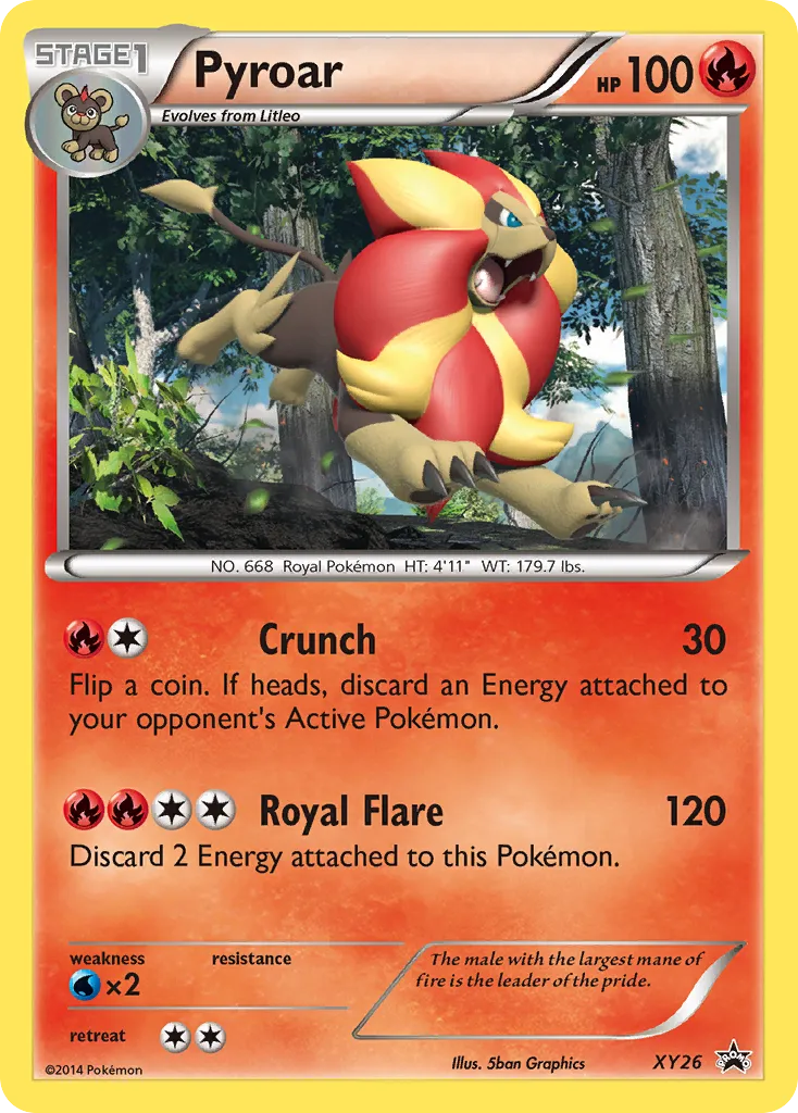 Pyroar #XY26, XY Black Star Promos