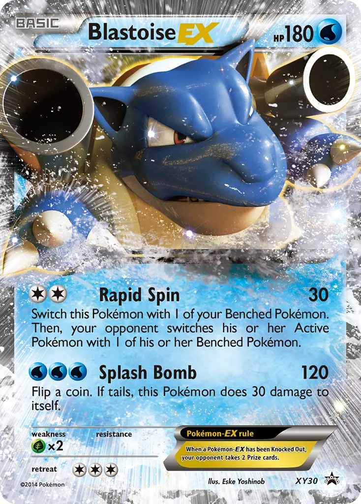 Blastoise-EX #XY30, XY Black Star Promos