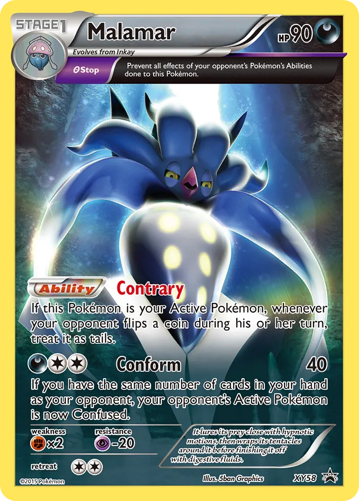 Malamar #XY58, XY Black Star Promos