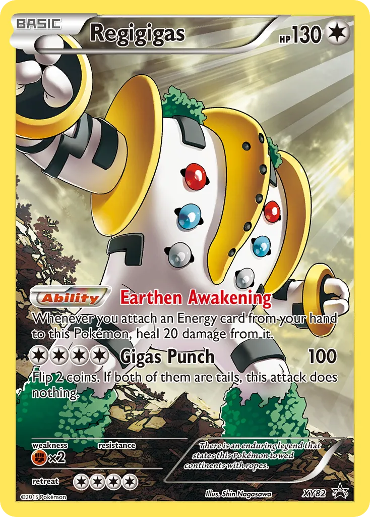 Regigigas #XY82, XY Black Star Promos