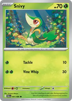 Snivy #1, Master Ball Reverse Holo