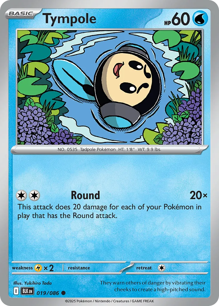 Tympole #19, Black Bolt Master Reverse Holo