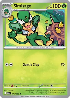 Simisage #5, Master Ball Reverse Holo